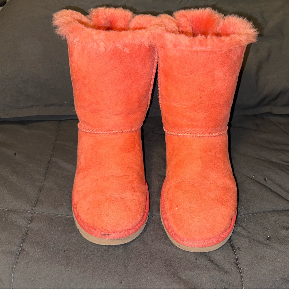 Pink UGG- Big Kids Bailey Bow II Boot size 6